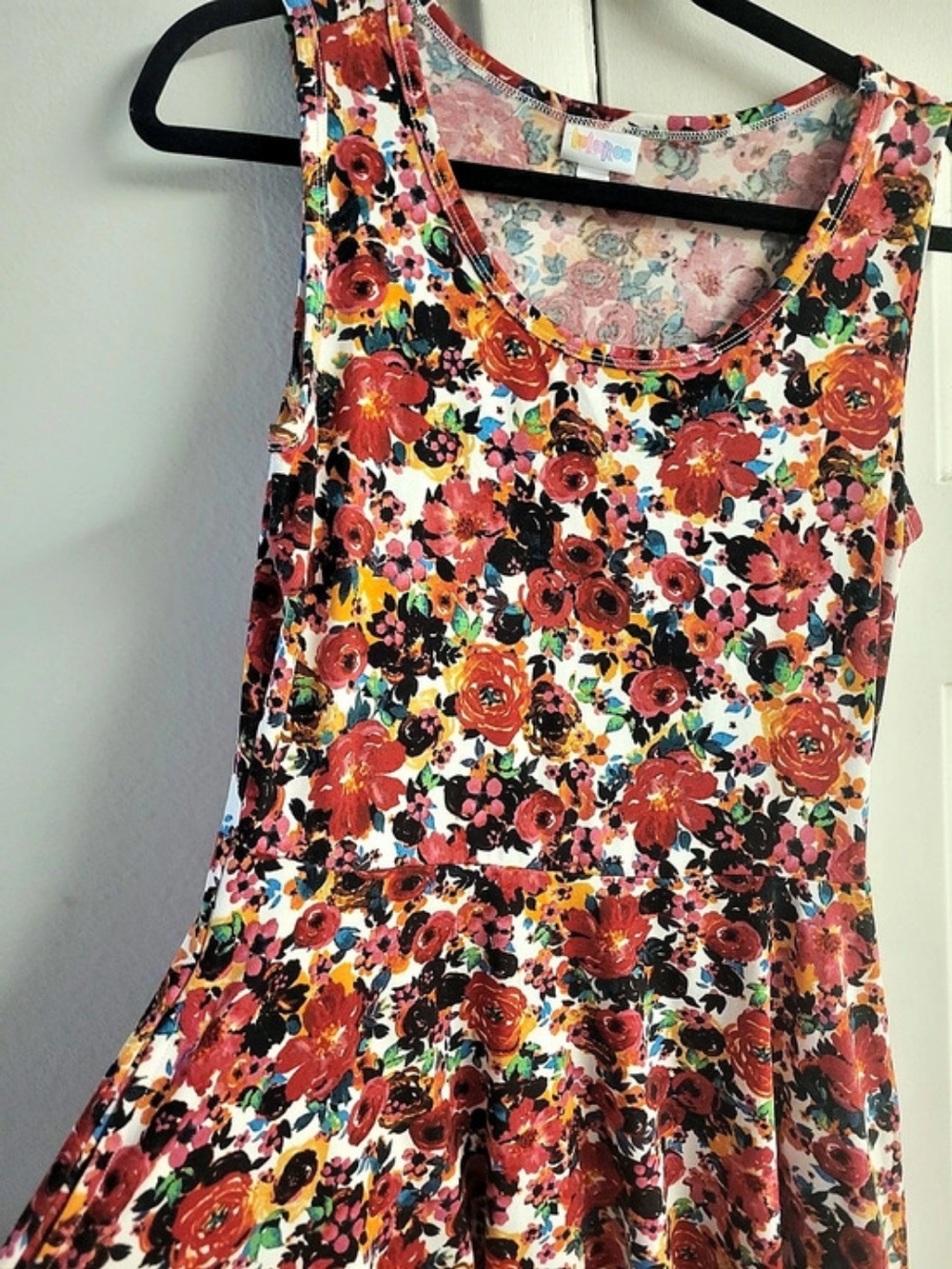LuLaRoe Nicki Dress Floral Midi Dress Size Medium